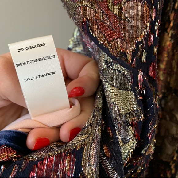 Rebecca Taylor | Glistening Rose Velvet Ruffle Dress | SOLD OUT - Picture 7 of 16